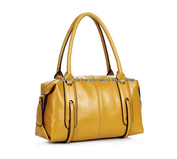 Bolsas de couro amarelo