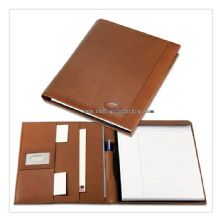 Leather School Folder with Notepad images