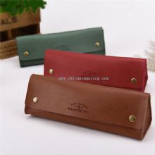 PU Leather Triangle Hard shell Pencil Case images