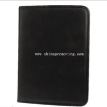 PU Leather Zipped Portfolio 4 Ring Binder with Clip images