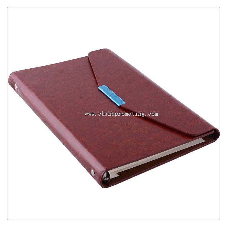 Leather Cover Ring Binder Diary