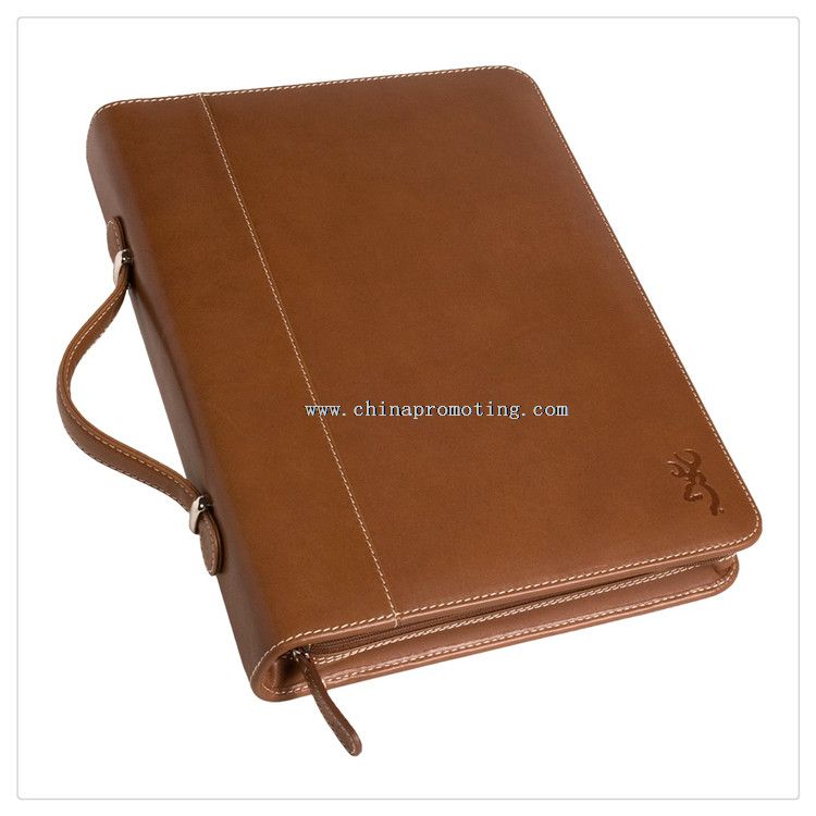 Leather Portfolio Binder with 4 Rings