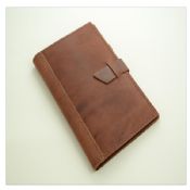 Leather Business Portfolio with Notepad and Interior Pockets images