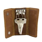 Leather Key Case with Magnetic Snap images