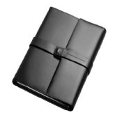 Leather Notepad Portfolio with Flap Closure images