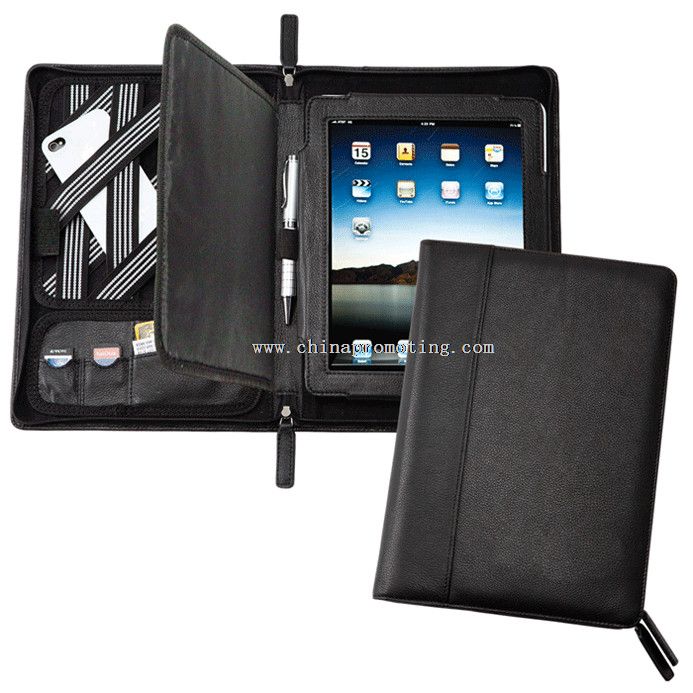 Multi-purpose leather compendium for ipad