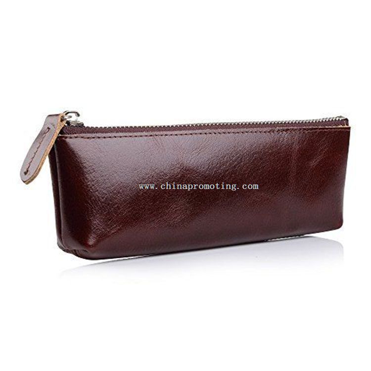 Pencil Case with Metal Zipper Closure