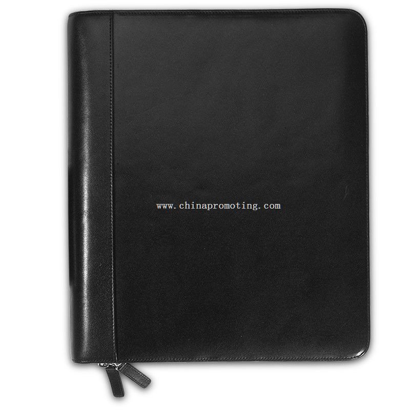 pu leather compendium zipper folders