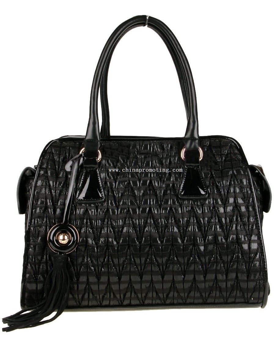 Black pu ladys handbag