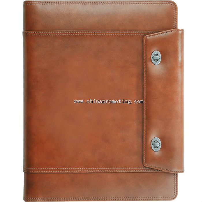 Leather trifold portfolio