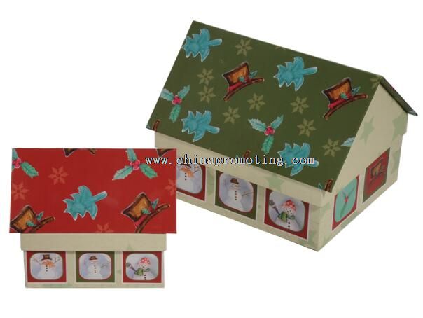 Karton karácsonyi ajándék, papír doboz