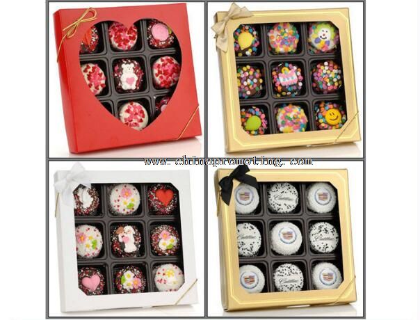 chocolate boxes for christmas with bow ribbon