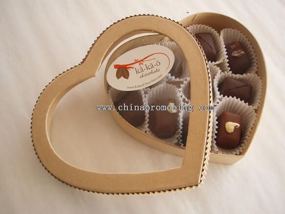 Chocolate que empaqueta con ventana de PVC