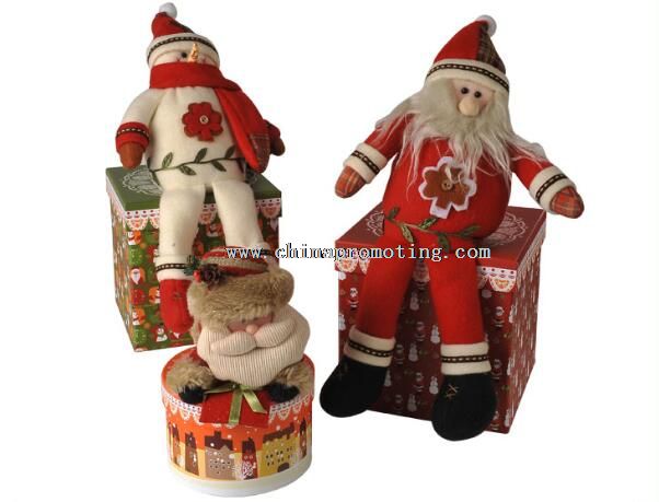 Christmas Gift Boxes With Cute Doll
