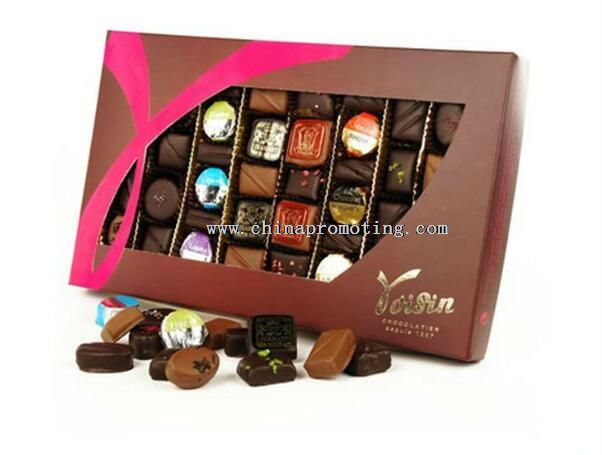 clear transparent window homemade chocolates packing