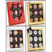 chocolate boxes for christmas with bow ribbon images