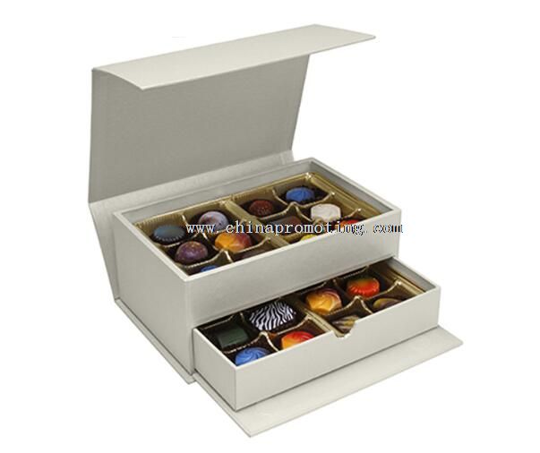 boîte de tiroir luxe fermeture aimant pour l’emballage de chocolat