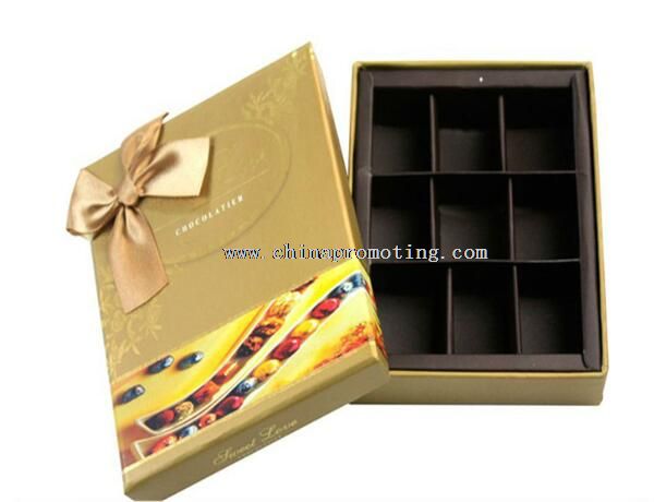 boîte de chocolat de décoration ruban