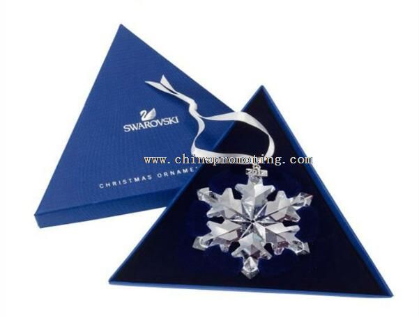 caixa de presente do triângulo chrismas ornamento