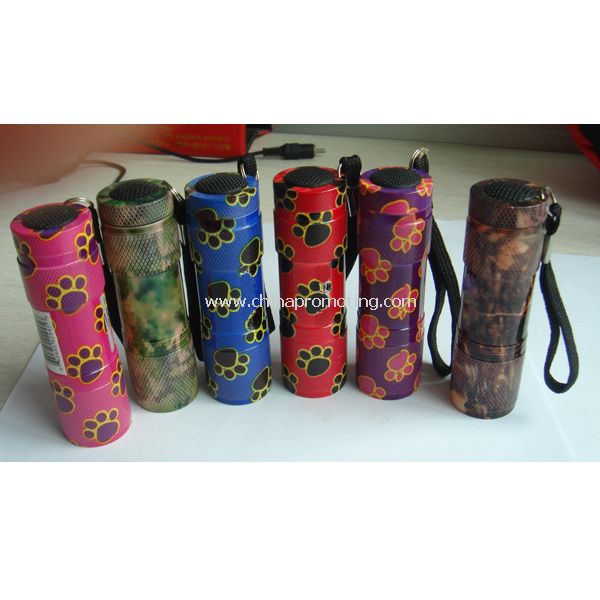 Camouflage pattern 9 Led Torch