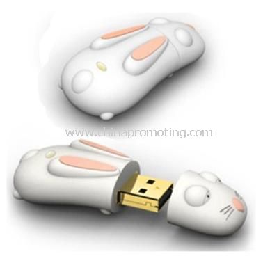 Disco do USB dos desenhos animados do PVC