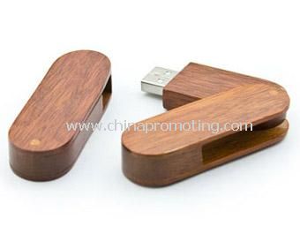 Wooden Swivel USB Disk