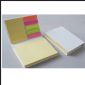 canary paper memo pad with hard cover and flags small picture