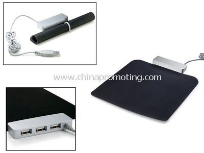 Складная килимок для миші USB-концентратор