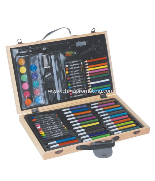 86PCS CAJA DE MADERA ART SET