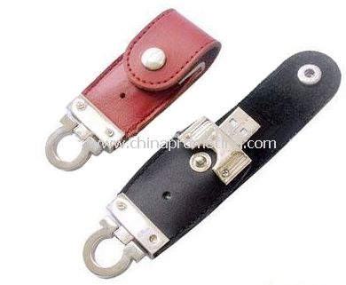 Keychain Leather USB Flash Drive