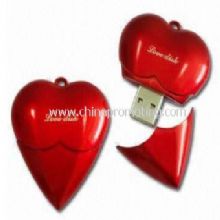 Plastic heart shape usb disk images