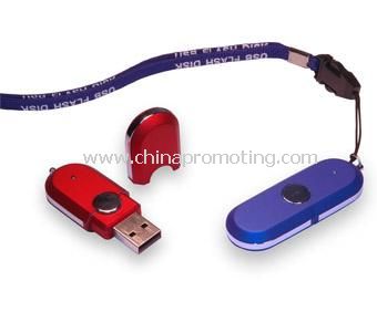 Disco Flash USB plastica con cordino