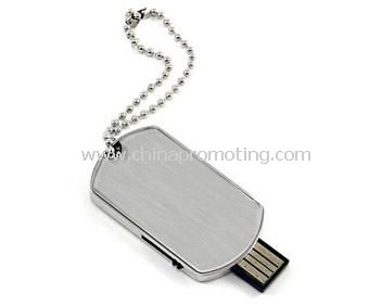 Disque USB étiquette métallique
