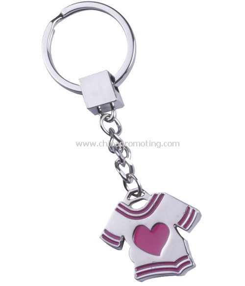 Zinkové slitiny tričko Keychain