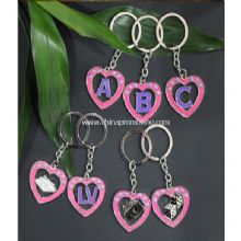 Zinc alloy heart keychain images