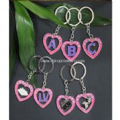 Zinc alloy heart keychain images