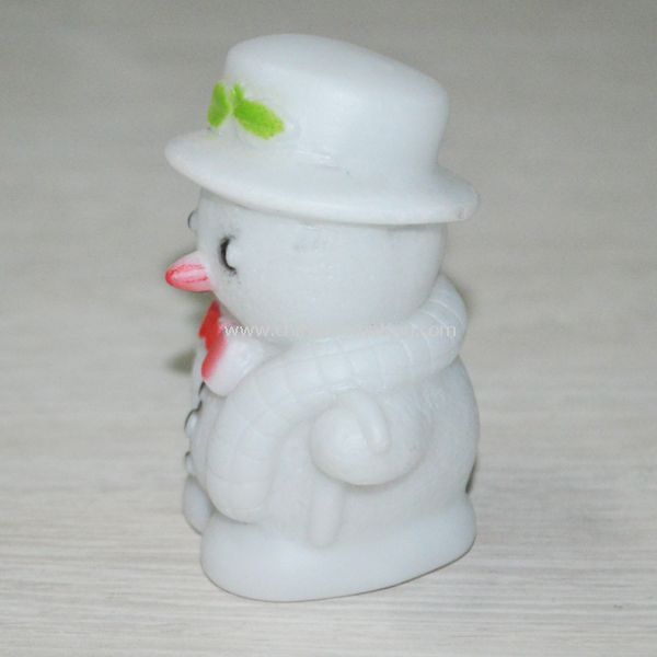 O BONECO DE NEVE DO DIODO EMISSOR DE LUZ PVC