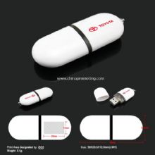 Plastic USB disk with logo images