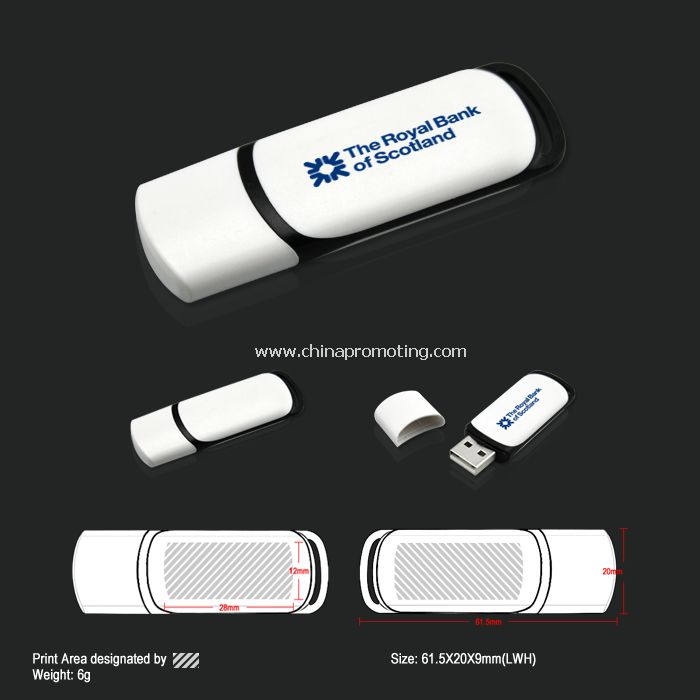 Пластиковые USB-накопитель