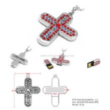 Metal USB Drive with Diamond images