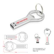 Ouvre-porte clé USB bouteille en métal images