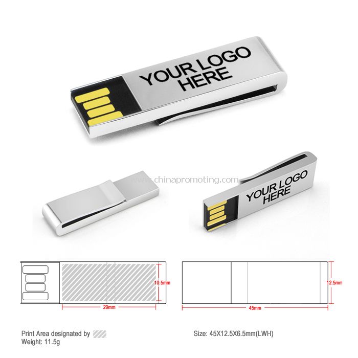 Disque USB Clip métal
