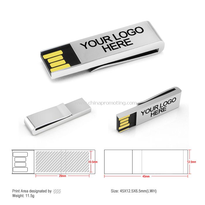 Metal Clip USB kehrä