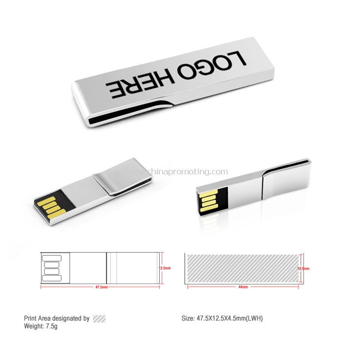 Metal klip USB-drev