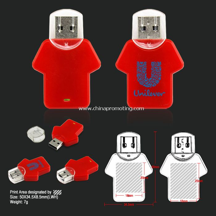 Пластикові USB флеш-диск