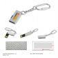Metal USB Disk with Keychain small picture