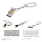 Disco di metallo USB con portachiavi small picture