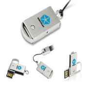 Metal döner USB birden parlamak yuvarlak yüzey images