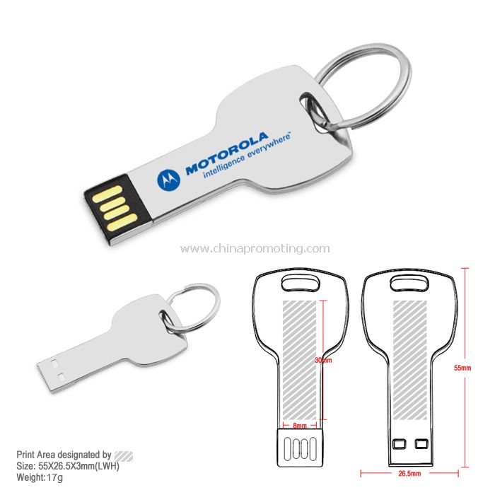 کلید شکل دیسک فلش USB