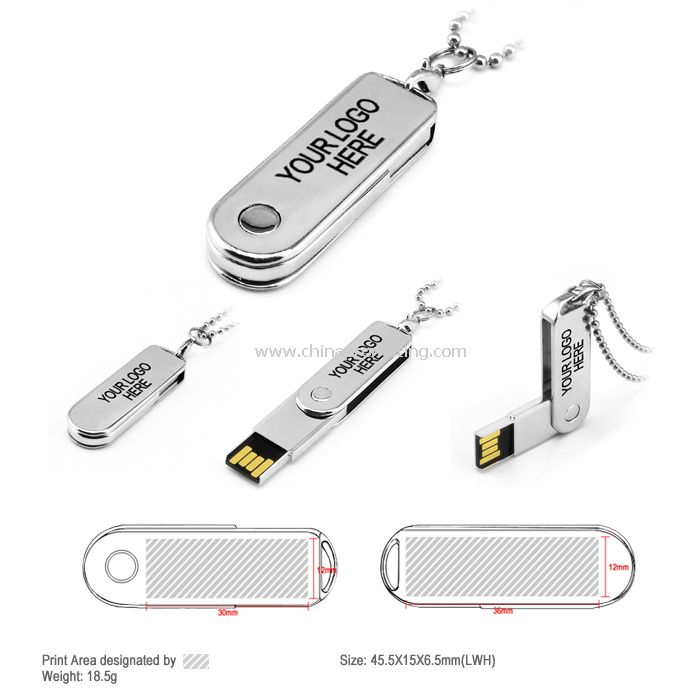 Logam putar USB Flash Disk